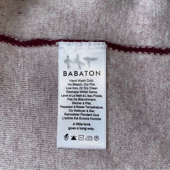 Babaton | LANCE Midi Wool Blend Cardigan - Barolo Red - Picture 8 of 8